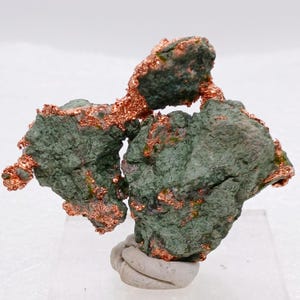 Inheems koper met chrysocolla ruw koper klein natuurlijk exemplaar van Michigan-koper natuurlijk kopergoudklompje voor het helen van kopermineraal