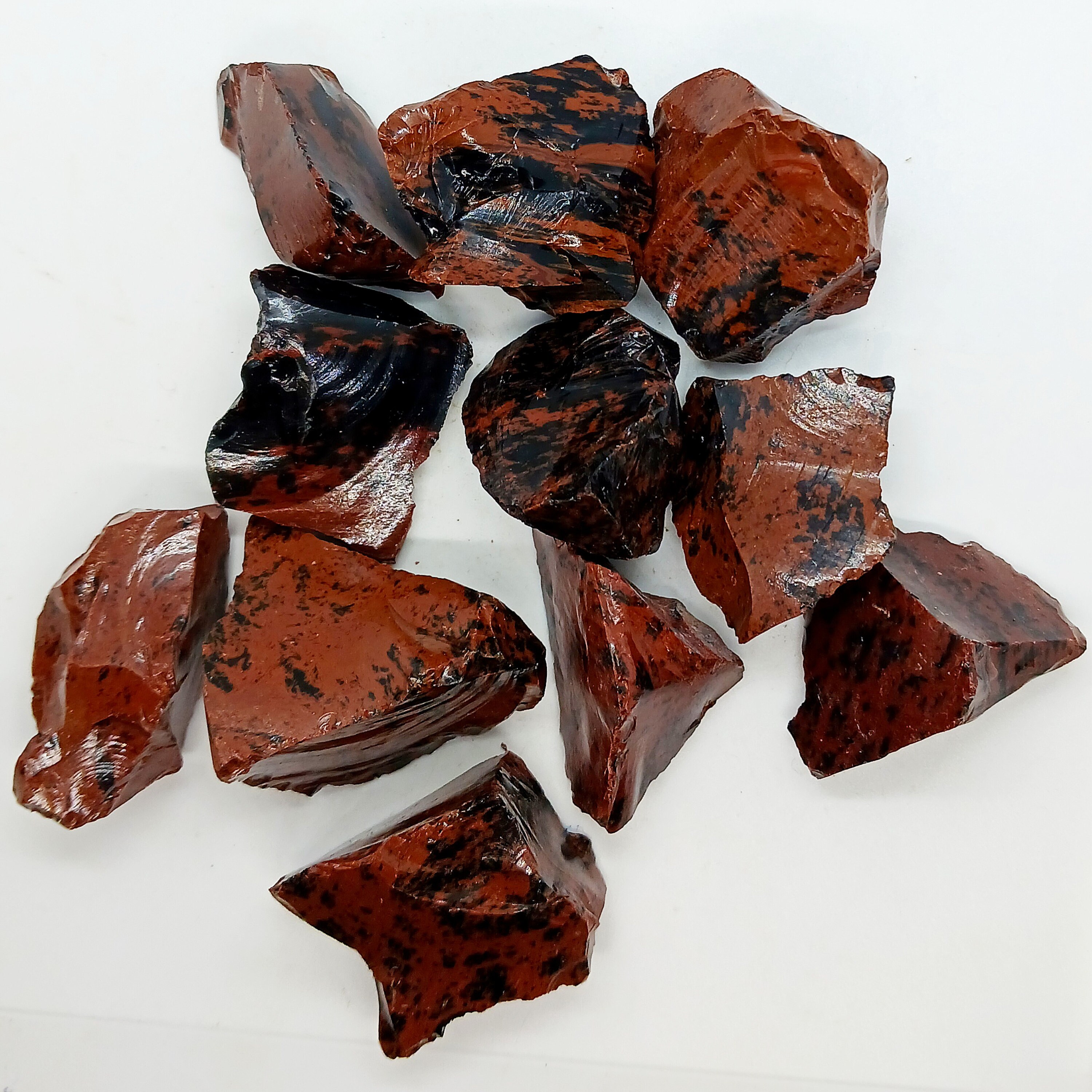 Mahogany Obsidian - Single Stone or 1/2 Lbs Raw Red Obsidian Mahogany Obsidian - Single Stone or 1/2 Lbs Raw Red Obsidian