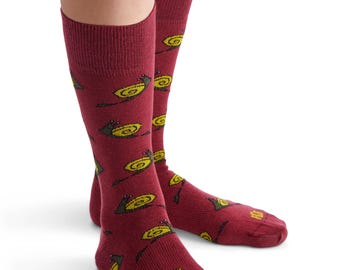 Snail Socks, Snail Gifts, Fun Gift for Nature Lovers, Unisex Crew Sock, Snailed it!, Cute Animal Sock, Snail Lover Socks, Made in the USA