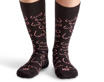 Itty Bitty Titty Socks, Boob Socks, Sassy Gifts, Breast Cancer Gifts, Feminist Gifts, Socks for Her, Socks for Him, Adult Gifts, Made in USA