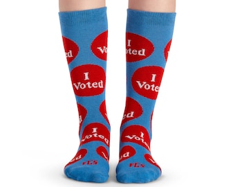 Voting Socks, Socks for a Cause, Political Socks, Minnesota Socks, Made in USA, Voting Rights Socks, Elections Socks, Vote, Progressive