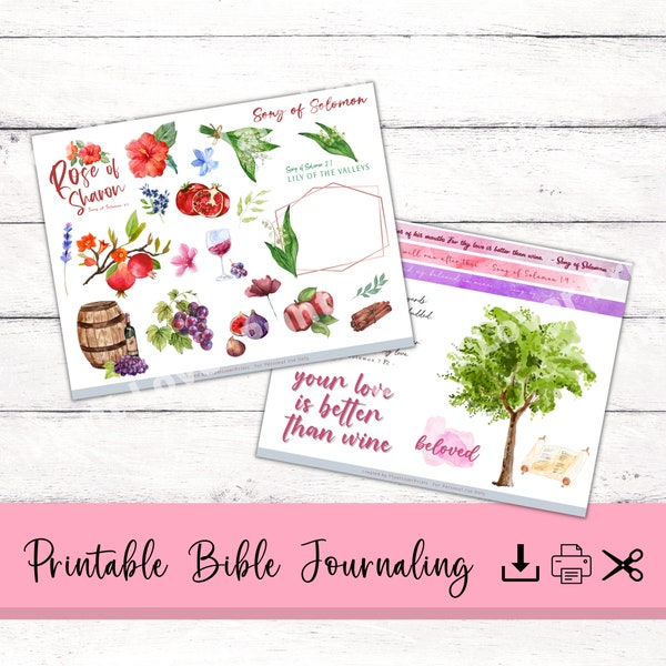 Bible Journal Stickers Etsy