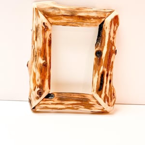 4 x 6 Juniper Picture Frame, Rustic home decor, Juniper picture frames, log home decor