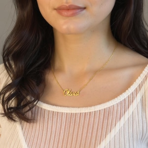 Personalized Name Necklace: Sterling Silver, Custom Jewelry Gift