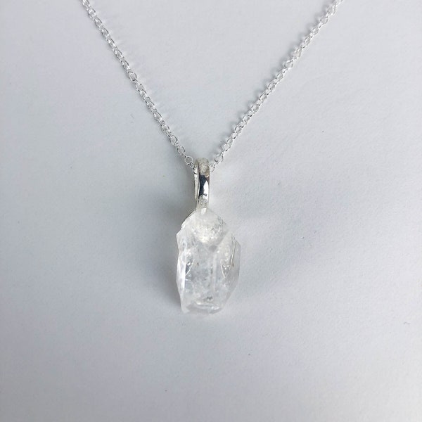 Apophyllite Crystal Pendant Necklace 18" - Happiness, Prosperity and Joy