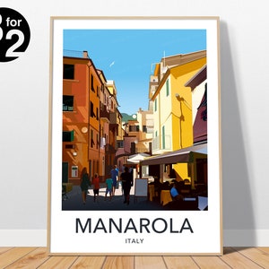 Manarola Travel Print / Cinque Terre Travel Poster