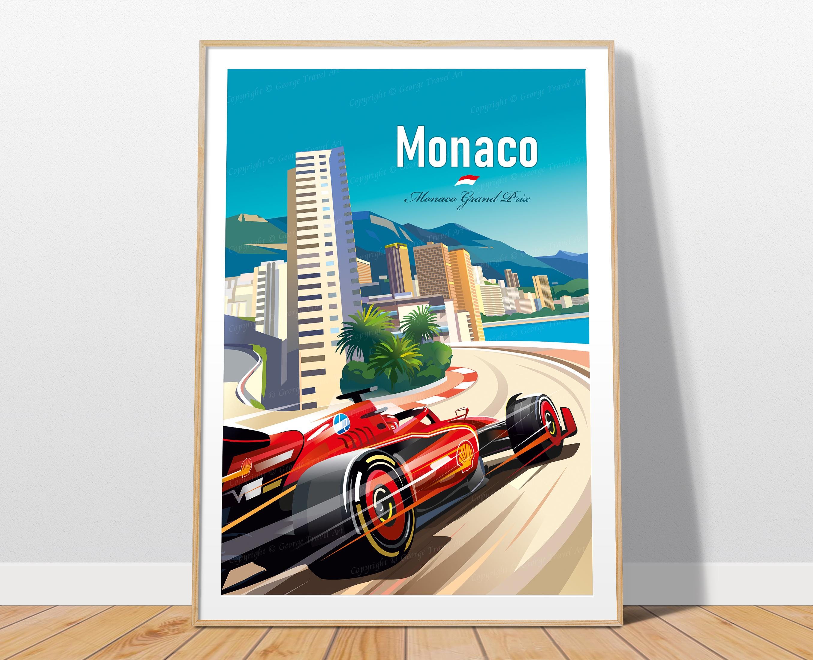 F1 Monaco Poster - Etsy