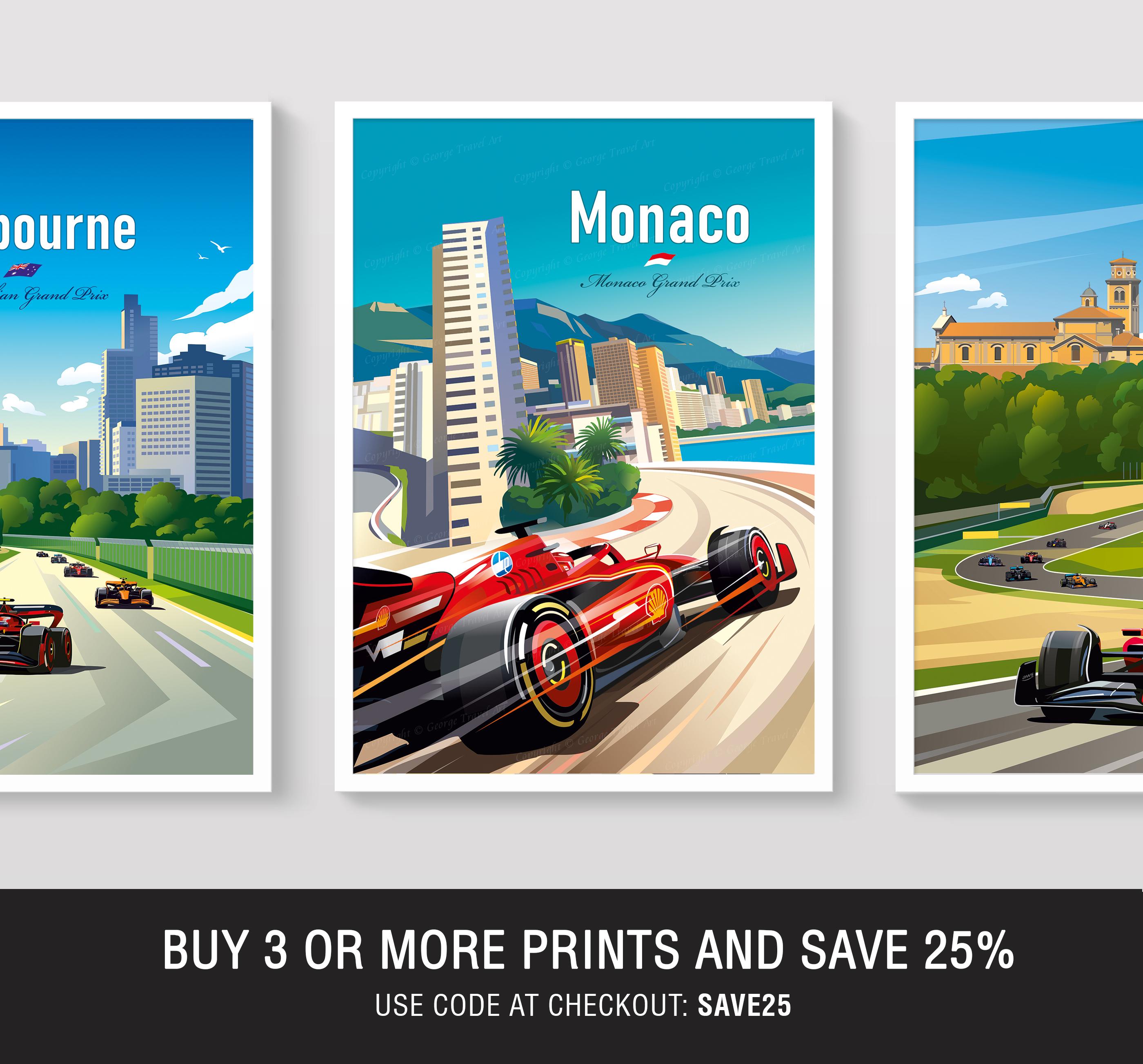 Affiche gp monaco d'occasion - Collection