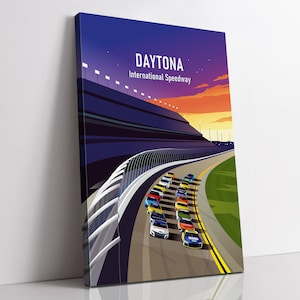 Daytona Speedway Canvas - Nascar Daytona 500 / American race tracks print