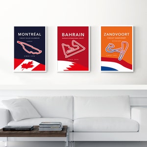 Bahrain Circuit Racing Poster / Motorsport Wall Art