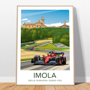 Imola F1 Poster – Emilia Romagna Grand Prix Minimal Wall Art