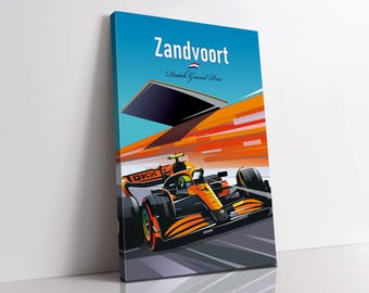 McLaren F1 Canvas Wall Art – Lando Norris, Zandvoort Dutch Grand Prix
