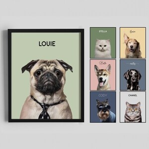 Custom Pet Portrait, Personalized Dog Illustration, Hand Drawn Pet, Pet Memorial Ideas, Personalized Digital Portrait, Christmas Gift, Gift
