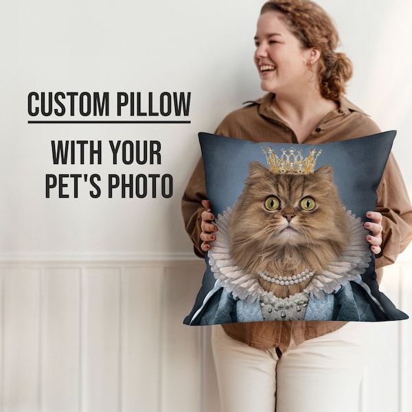 Custom Pet Pillow from Pet Photo, Custom Dog Pillow, Personalized Dog Pillows, Cases Cat Picture Pillow, Pet Picture Pillow, Pet Christmas