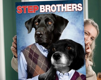Dog Portrait Step Brothers - Etsy
