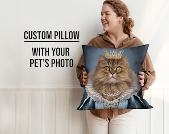 Custom Pet Pillow from Pet Photo, Custom Dog Pillow, Personalized Dog Pillows, Cases Cat Picture Pillow, Pet Picture Pillow, Pet Christmas