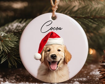 Personalized Christmas Ornament, Custom Ornament, Gift For Pet Lovers, Dog Ornament, Cat Ornament, Pet Memorial Baubles, Christmas Baubles