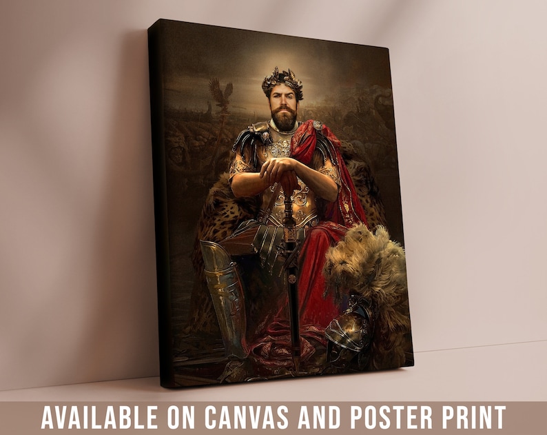 Custom Royal Portrait for him, Historical Portrait, Renaissance portraits, Victorian, Regal, King, Military portrait, Christmas gift