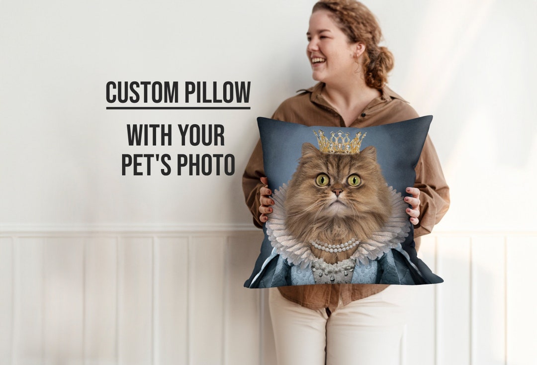 Custom Pet Pillow From Pet Photo, Custom Dog Pillow, Personalized Dog