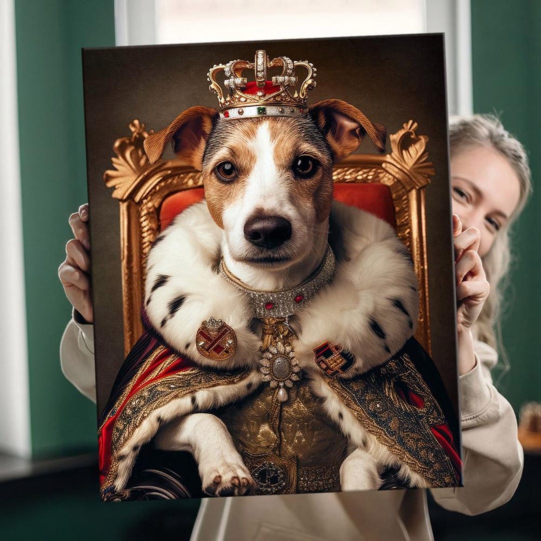 Royal Painting Pet Portrait From Photo, Custom Cat Portrait ...