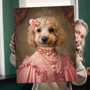Renaissance Haustier Porträt vom Foto, Haustier Cartoon, personalisiertes königliches Haustier Porträt, königliches Katzenhundeporträt, Haustierliebhaber Geschenk, Katzenfrau Geschenk