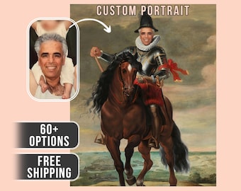 Personalisiertes Portrait vom Foto | Renaissance Porträt | Historisches Portrait | Königliches Porträt | Menschenportrait | Benutzerdefinierte Männer Frauen Porträt