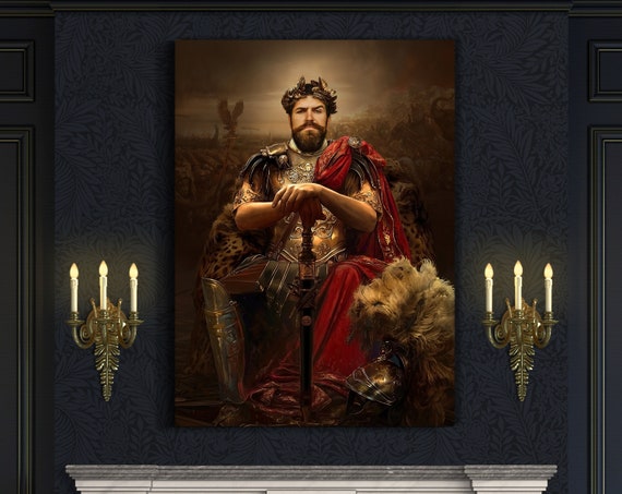 Custom Royal Portrait from Photo, Renaissance Portrait, Historical Portrait, Royal Portrait, Human Portrait, Custom Men Women Portrait