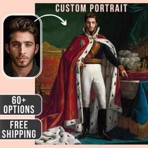 Custom Royal Portrait from Photo, Renaissance Portrait, Historical Portrait, Royal Portrait, Human Portrait, Custom Men Women Portrait