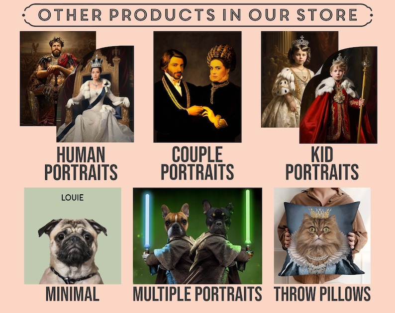 Custom Funny Pet Portrait, Personalized Cat Art, Handdraw Pet Art, Special Gift for Pet Owners, Custom Art From PhotoCustom Pet Portrait, image 10