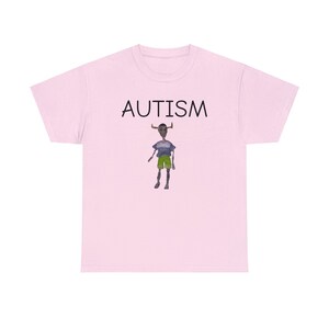 Autism ironic memes Unisex Heavy Cotton Tee dank, streetwear, y2k, vintage, gift for him and her