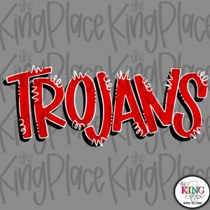 Trojans Design | Hand Drawn PNG Design | Shirt Design | Tumbler Design | Personalize | Sports Mascot