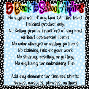 Back to School Alphabet Set PNG Teacher Doodle Hand Drawn alpha set image 2