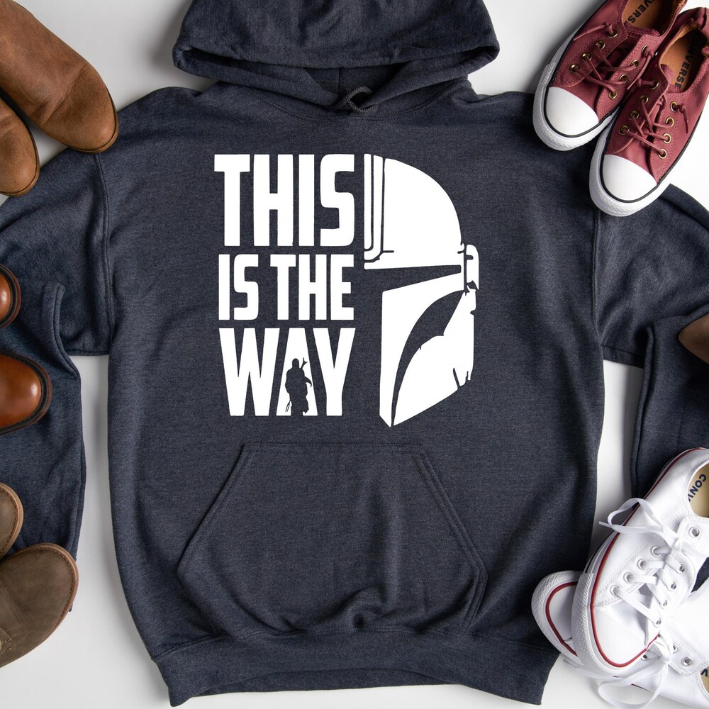 This Is The Way Hoodie, Mandalorian Hoodie, Galaxy Edge Hoodie, Unisex Disney Hoodie, Mandalorian And The Child Hoodie Teeplaza Design