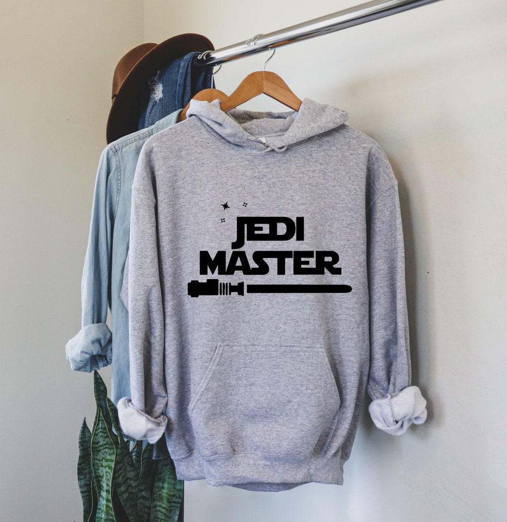 Jedi Master Star Wars Hoodie, Jedi Hoodies, Star Wars Funny Hoodie, Darth Vader, Funny Quotes Hoodies, Family Disney Hoodies Teeplaza Design