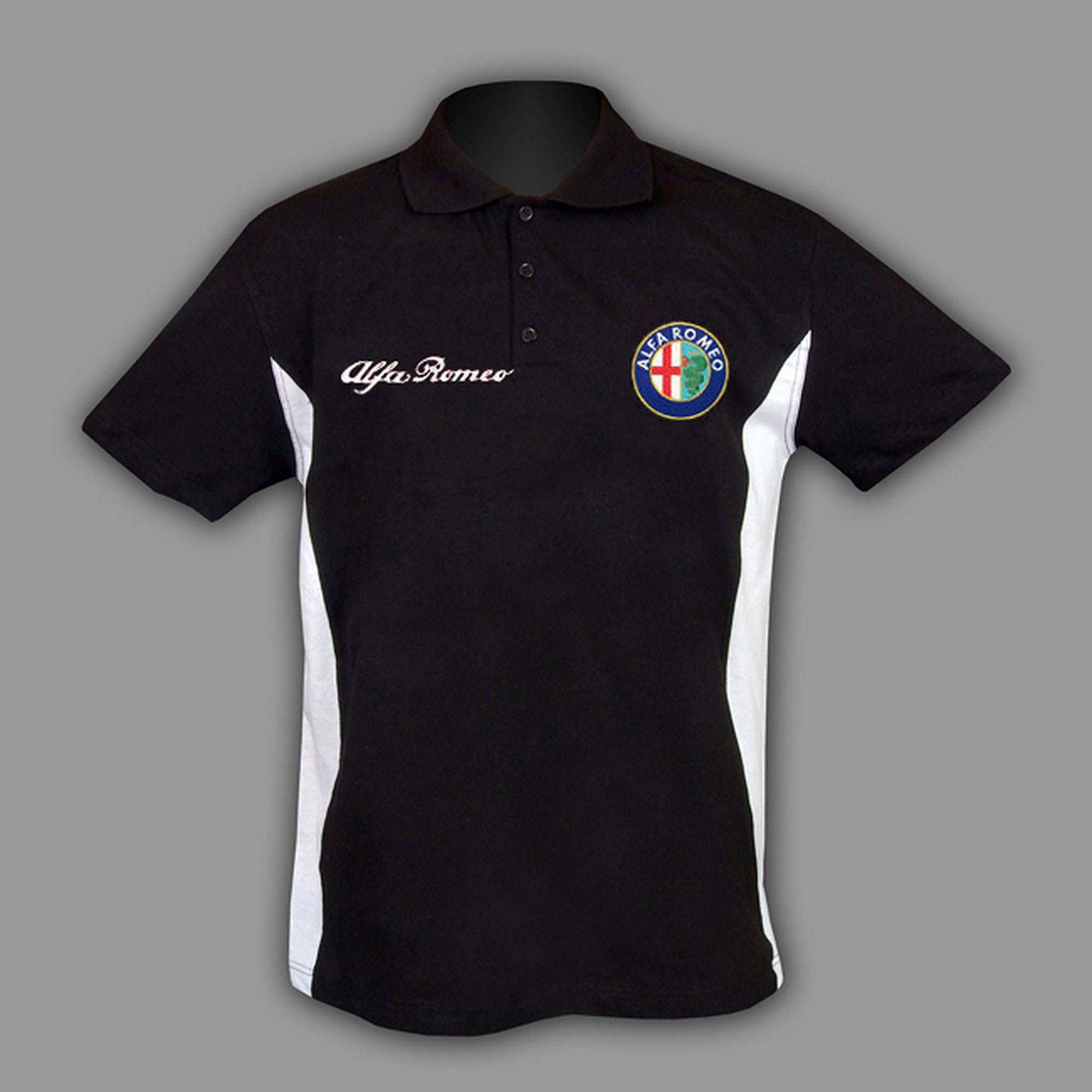 ALFA ROMEO Racing T-Shirt Polo embroidery race auto moto