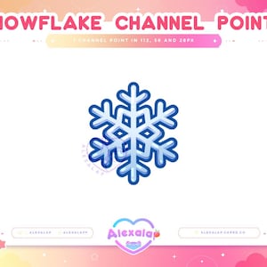 Snowflake Twitch Channel Points | Channel Point Icon, Emote | Channel Point Redeem | Christmas, Holiday | Stream - Twitch, Youtube, Discord