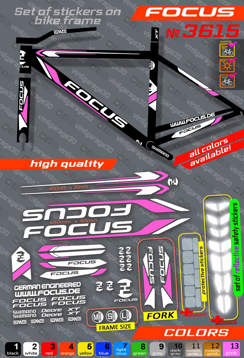 focus bike stickers