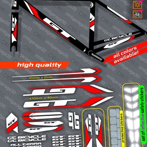 gt bicycle stickers