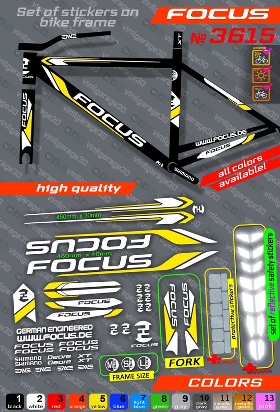 focus bike decals