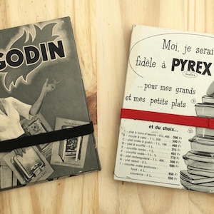 Cuaderno acordeón/Leporello/papel Ingres 130 g/pastel seco/lápiz/carboncillo/tiza artística/tapa de cartón/modelo único/hecho a mano/fabricado en Francia