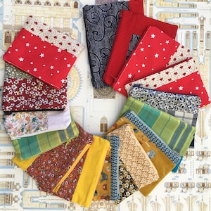 Trousse/Pochette en tissu, bicolore doublée en tissu, avec zip, fermeture éclair, réutilisable, zéro déchet, pour cadeau ou petit rangement