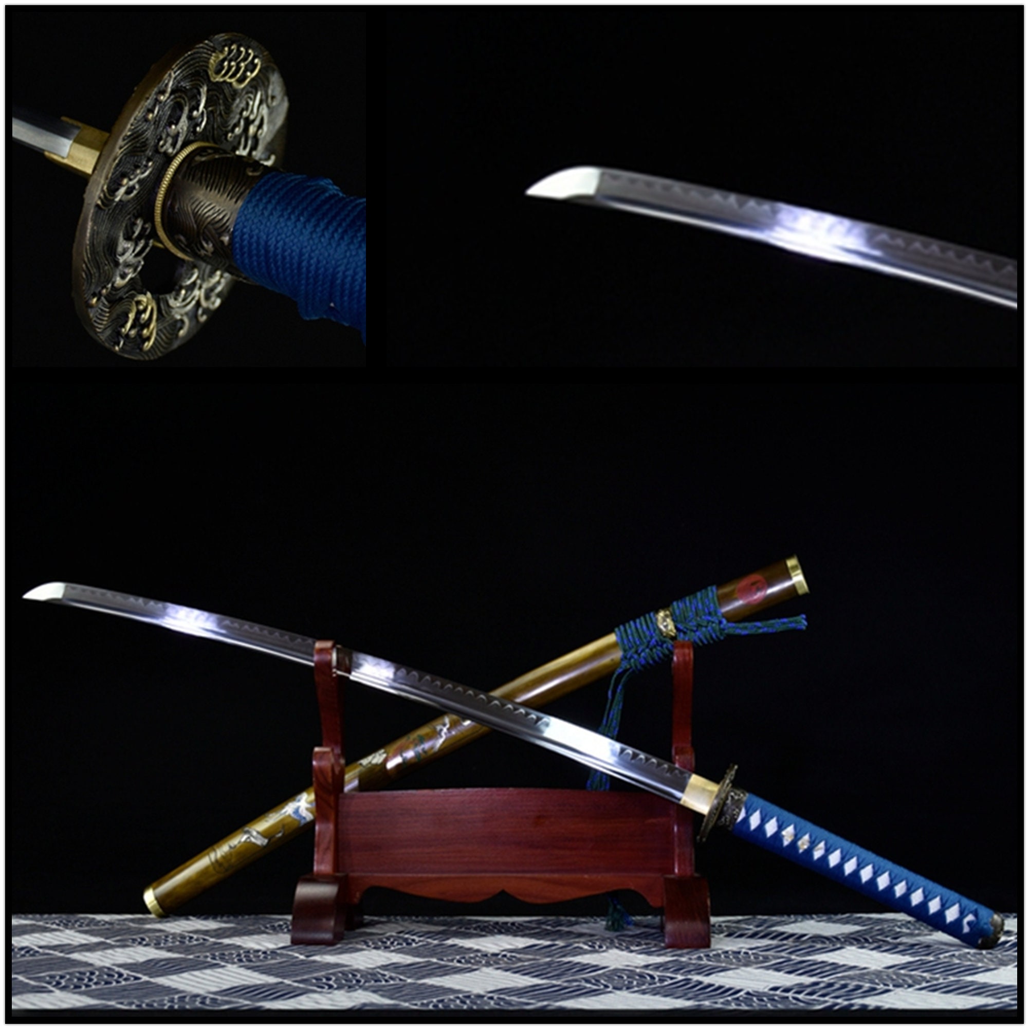 Crane Tsuba Decorative Katana