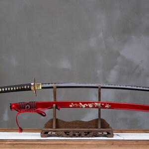 Collectable Katana Japanese Samurai Sword With Gomai Clay Tempered ...