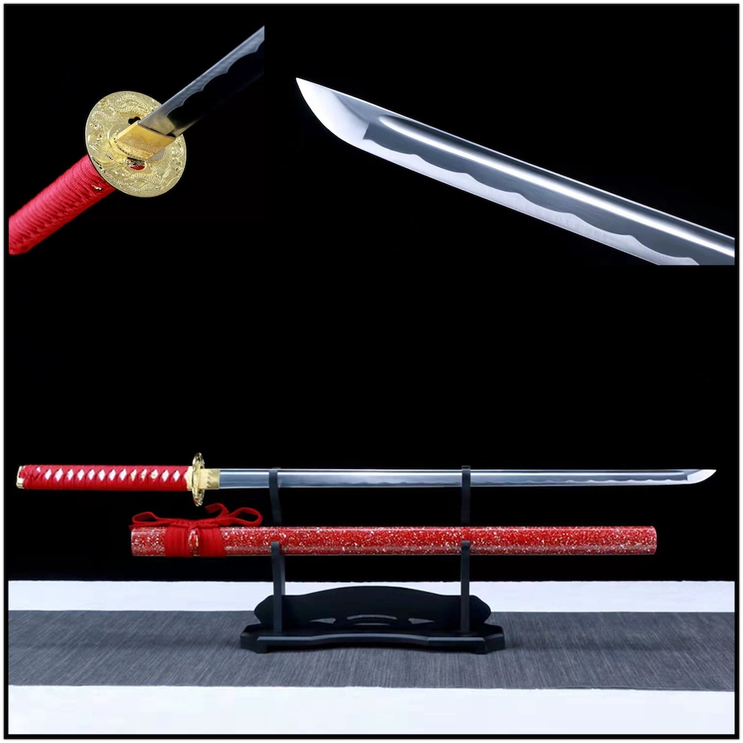 Handmade Straight Sword High Carbon Steel Blade Heng Dao Japanese