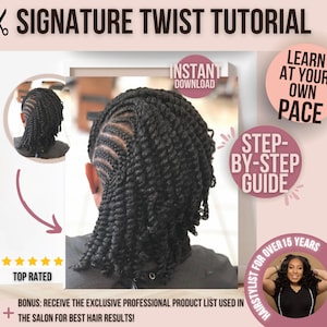 Learn the Viral Signature Two Strand Twist Style with this Tutorial