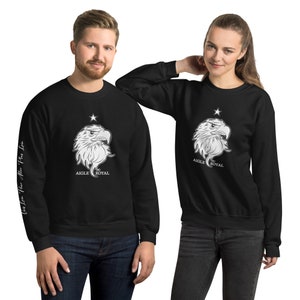 Unisex Sweatshirt Aigle Royal vois loin pour aller plus loin