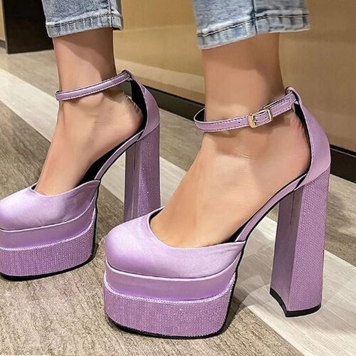 lilac platform shoes