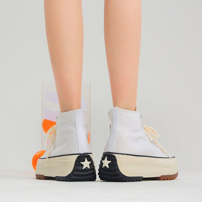 Canvas Platform Sneakers Unisex Streetwear/ Hip Hop Fresh Etsy