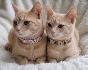 Personalized Cat Breakaway Collar Custom Name Bling Charm *Many Styles To Choose From*