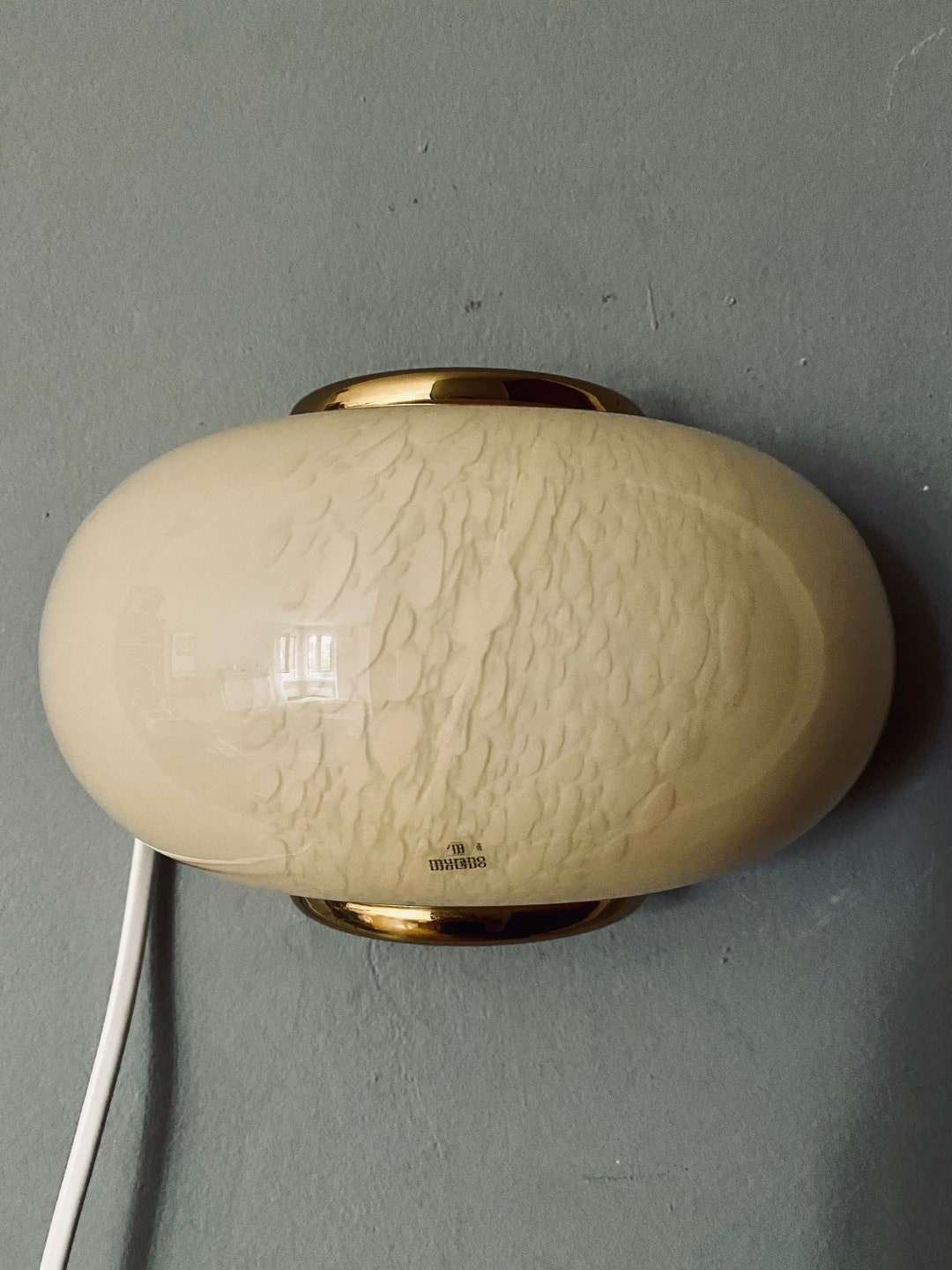 Vintage Murano Yellow Glass Wall Lamp Free Shipping USA Etsy